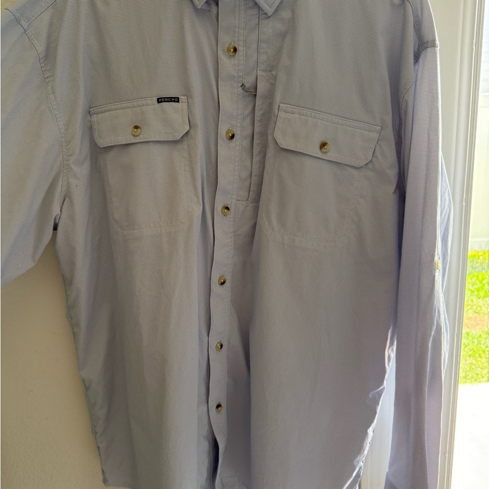 Classic Light Blue Casual Button-Down Shirt